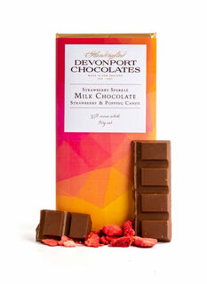 Milk Chocolate, Popping Candy & Strawberry Tablet - Available September