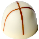 White Chocolate Hot Cross Bun 