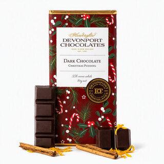 Dark Chocolate Xmas Pudding Tablet