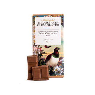 Kererū & Apple Blossom, Milk Chocolate Feijoa Tablet 